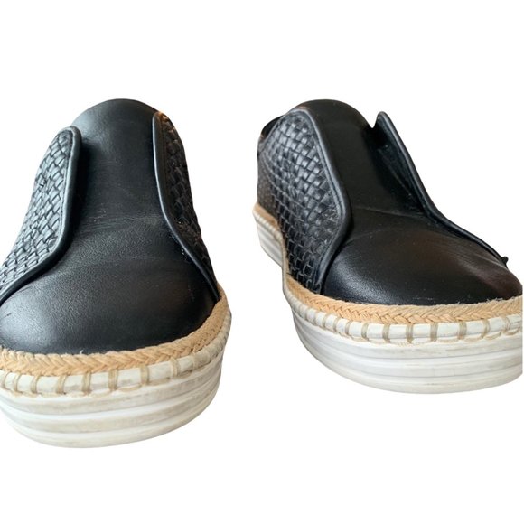 J Slides Woven Leather Slip-On Loafers - Picture 3 of 11